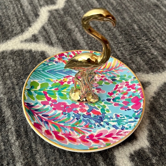 Lilly Pulitzer Accessories Lilly Pulitzer Flamingo Ring Holder Nwob